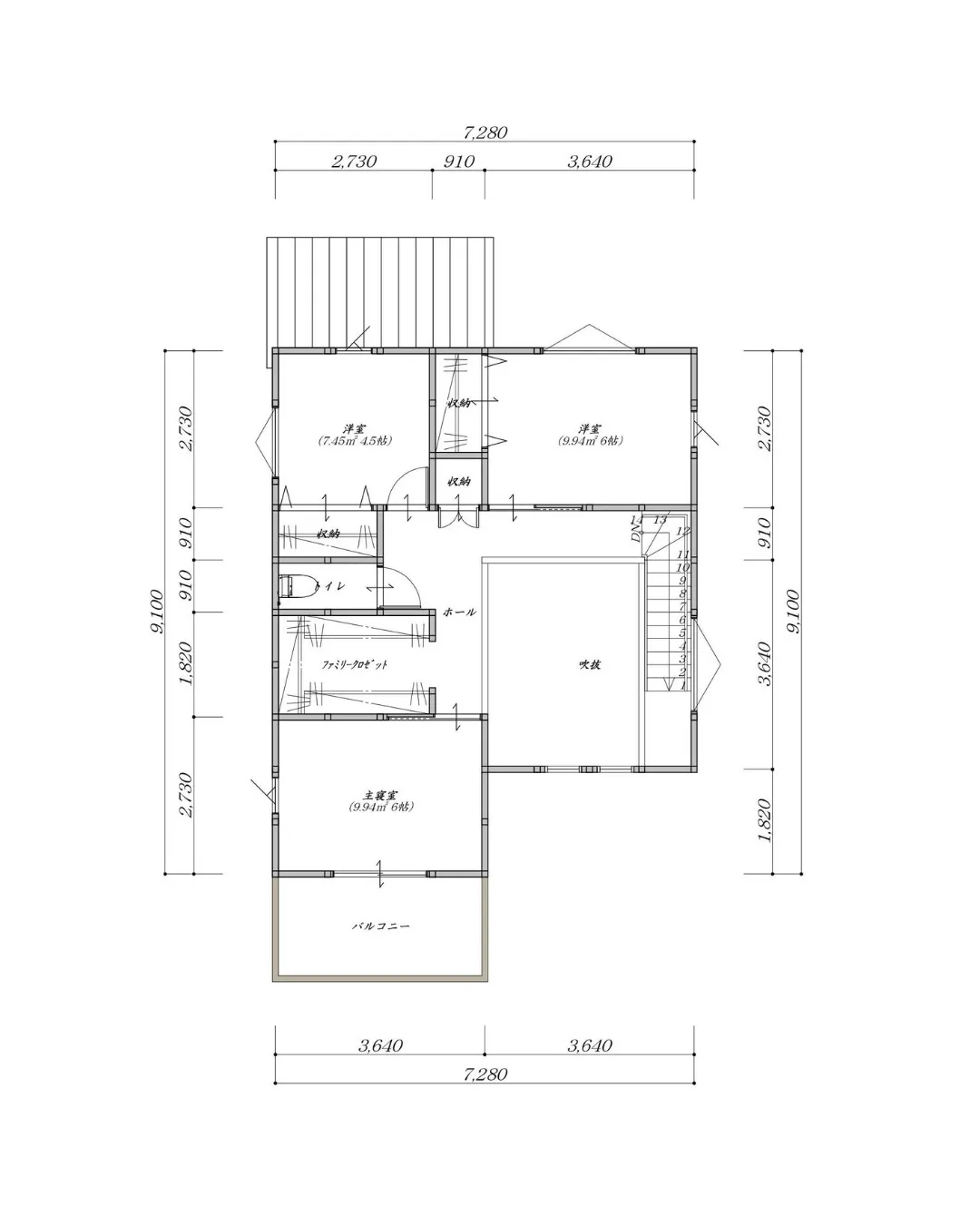 🏡【吹抜のある開放感のある空間ととウッドデッキが特徴的な二階...