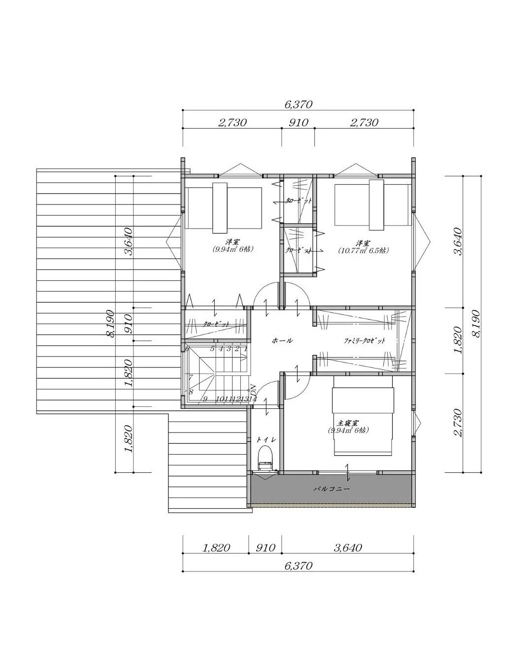 🏡【32坪3LDKのガレージから出入りしやすい二階建てプラン...