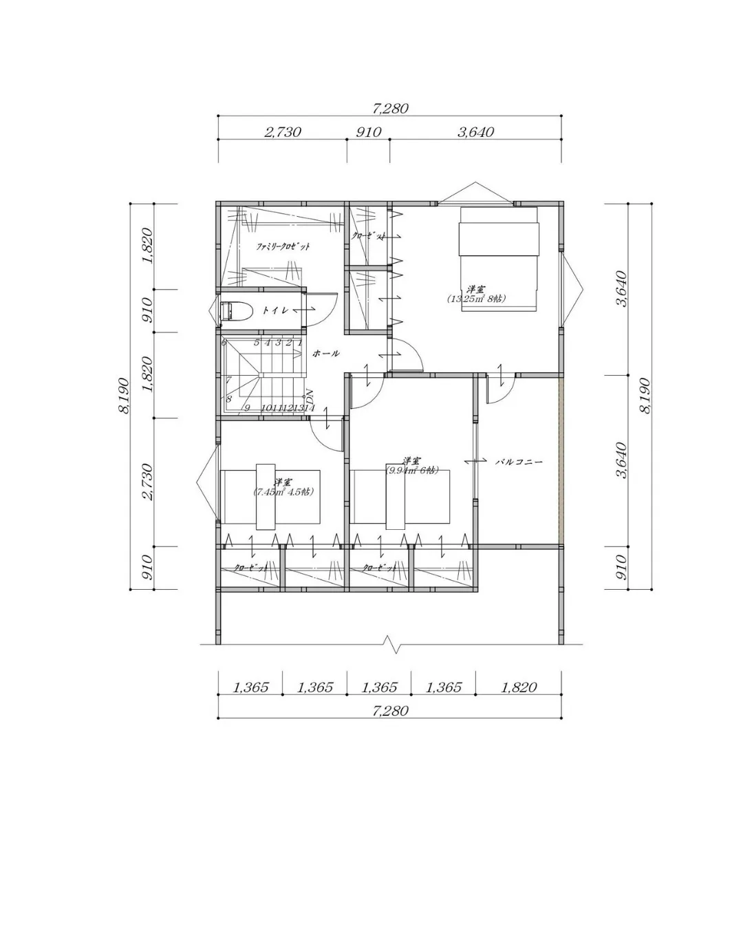 🏡【37坪4LDKの広々としたタイルデッキのある二階建てプラ...