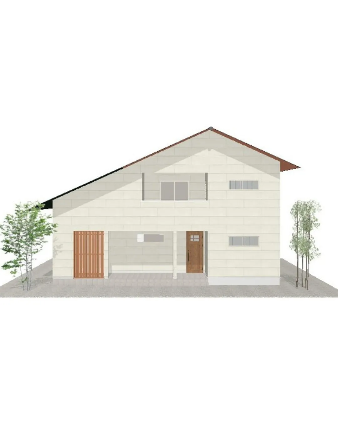 🏡【37坪4LDKの広々としたタイルデッキのある二階建てプラ...