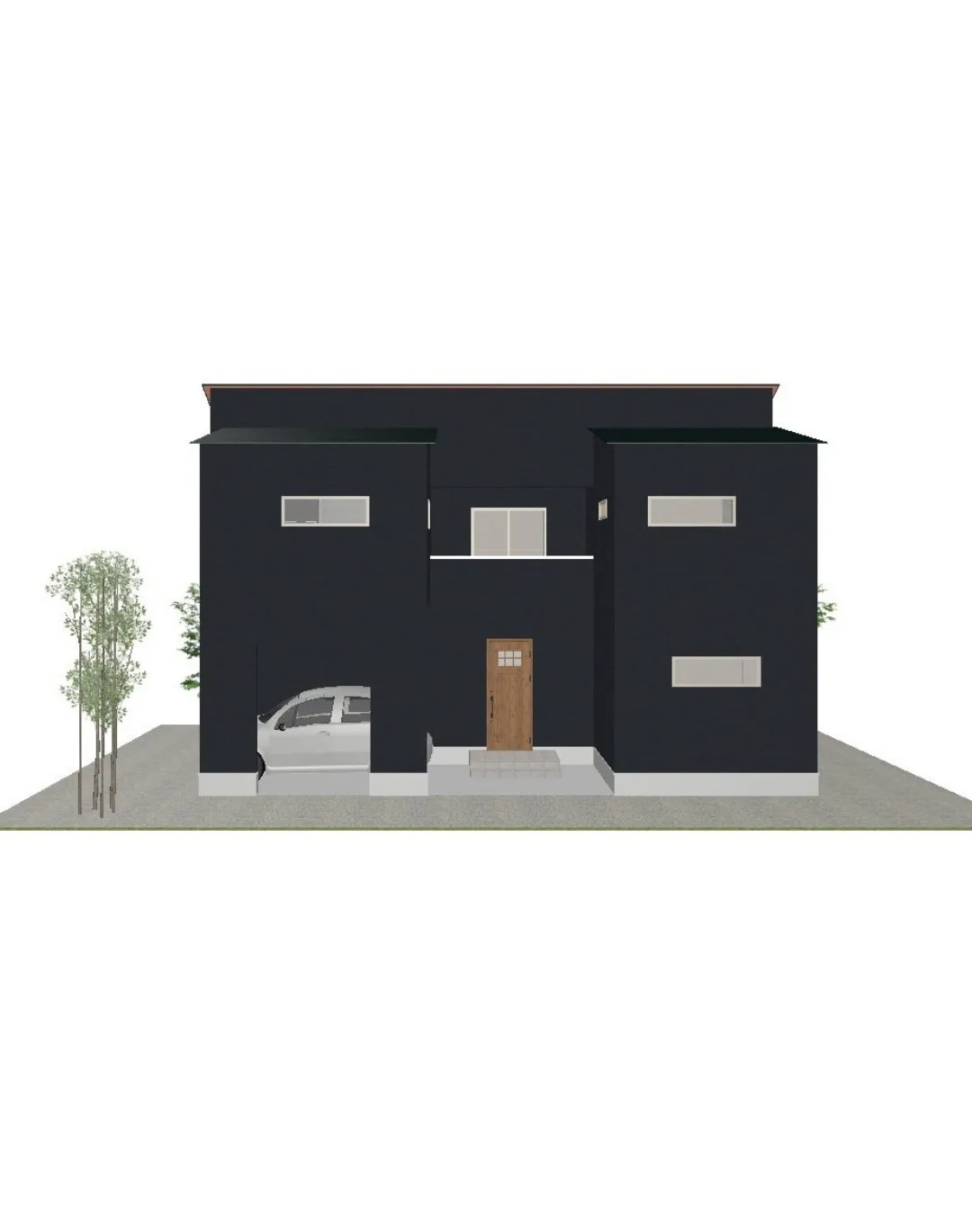 【35坪4LDKのバルコニーを囲むゆとりある二階建てプラン！...