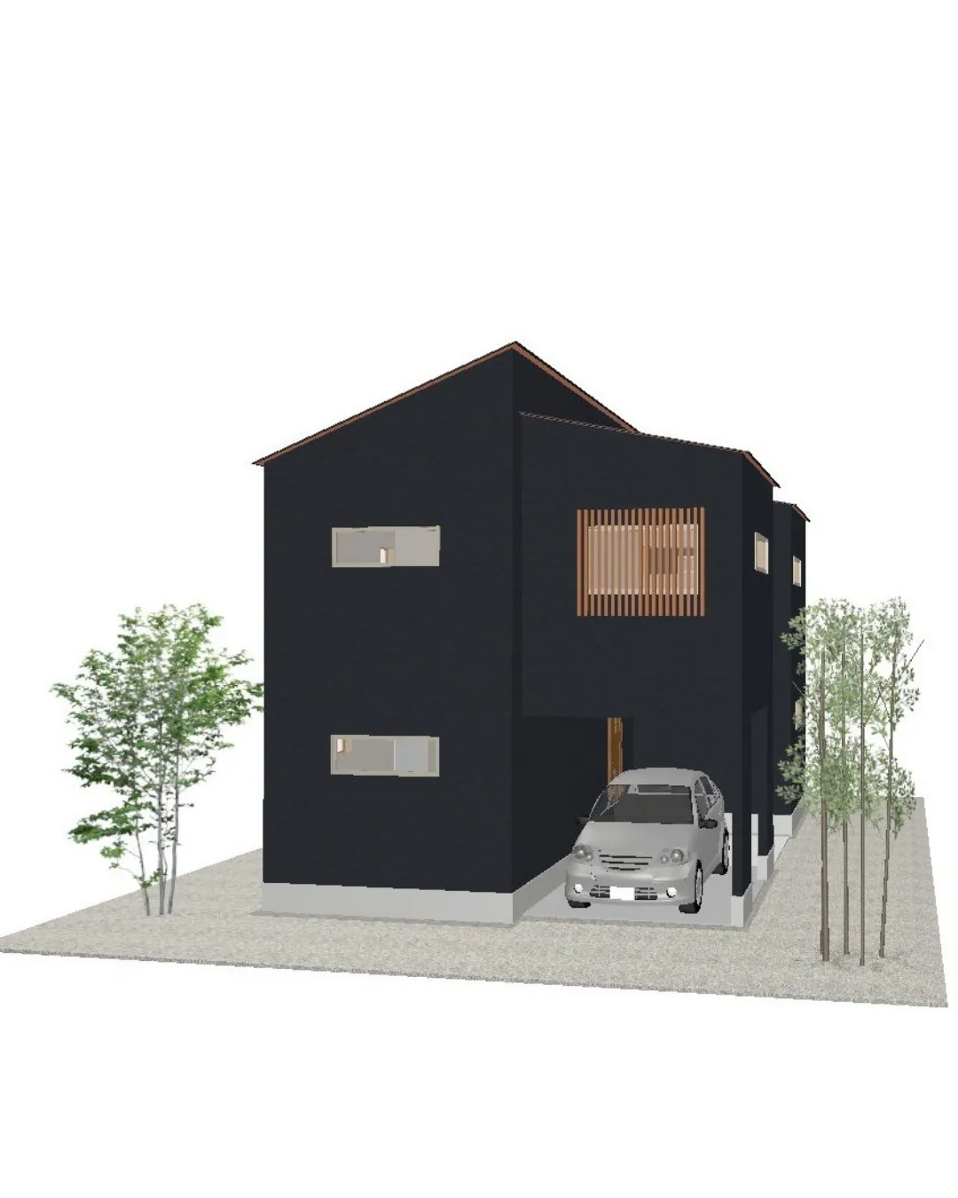 【35坪4LDKのバルコニーを囲むゆとりある二階建てプラン！...