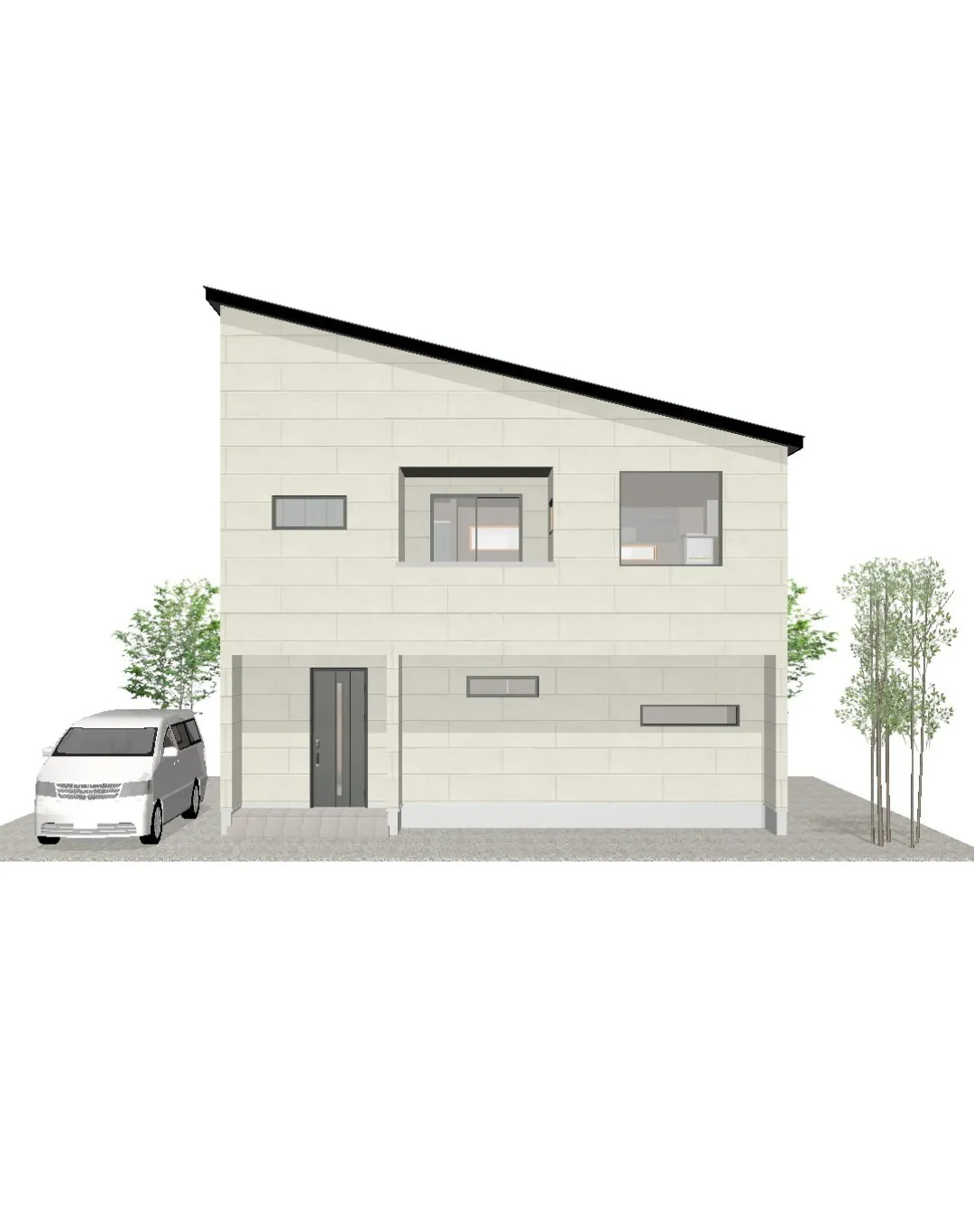 【31坪3LDKのプライバシーを確保した二階建てプラン！】