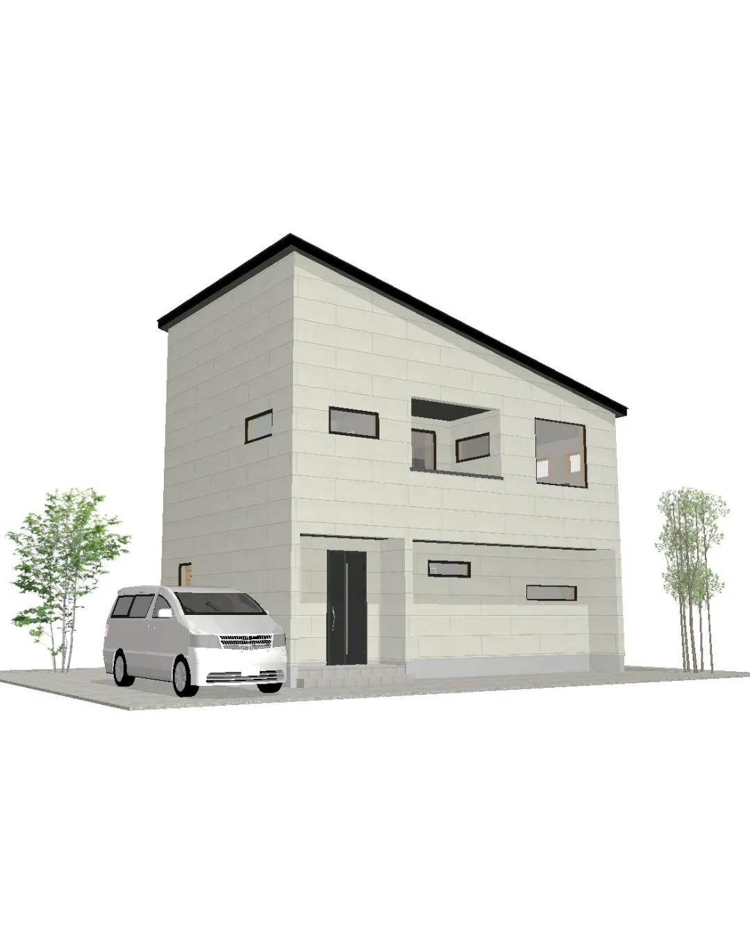 【31坪3LDKのプライバシーを確保した二階建てプラン！】