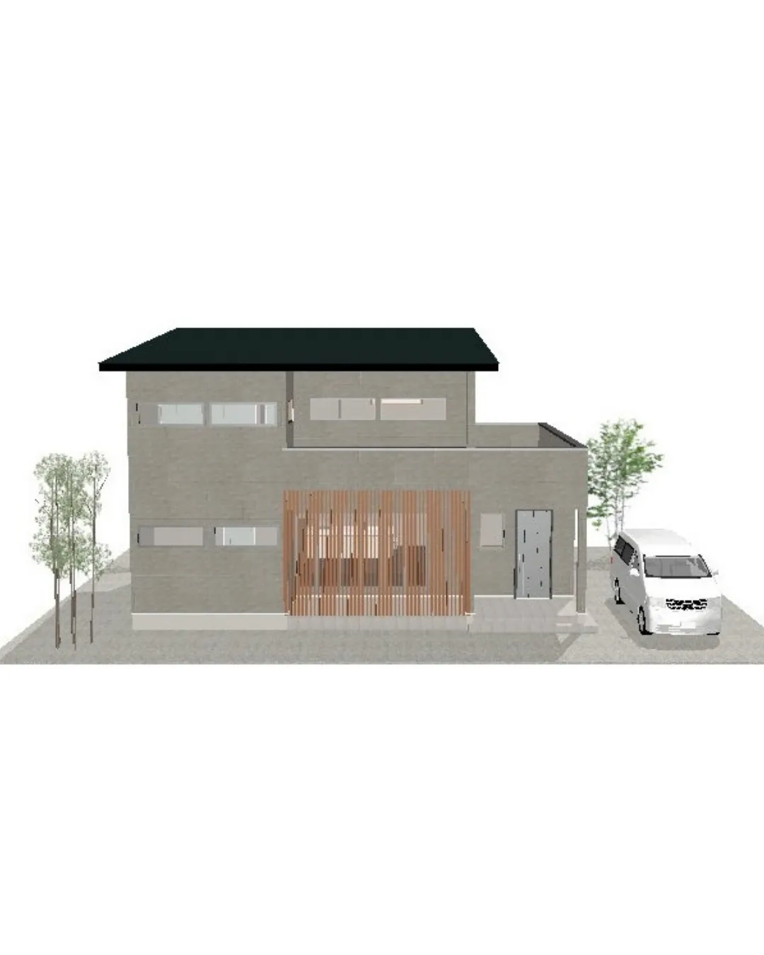 【33坪3LDKの上階と一体感のあるLDKの二階建てプラン！...