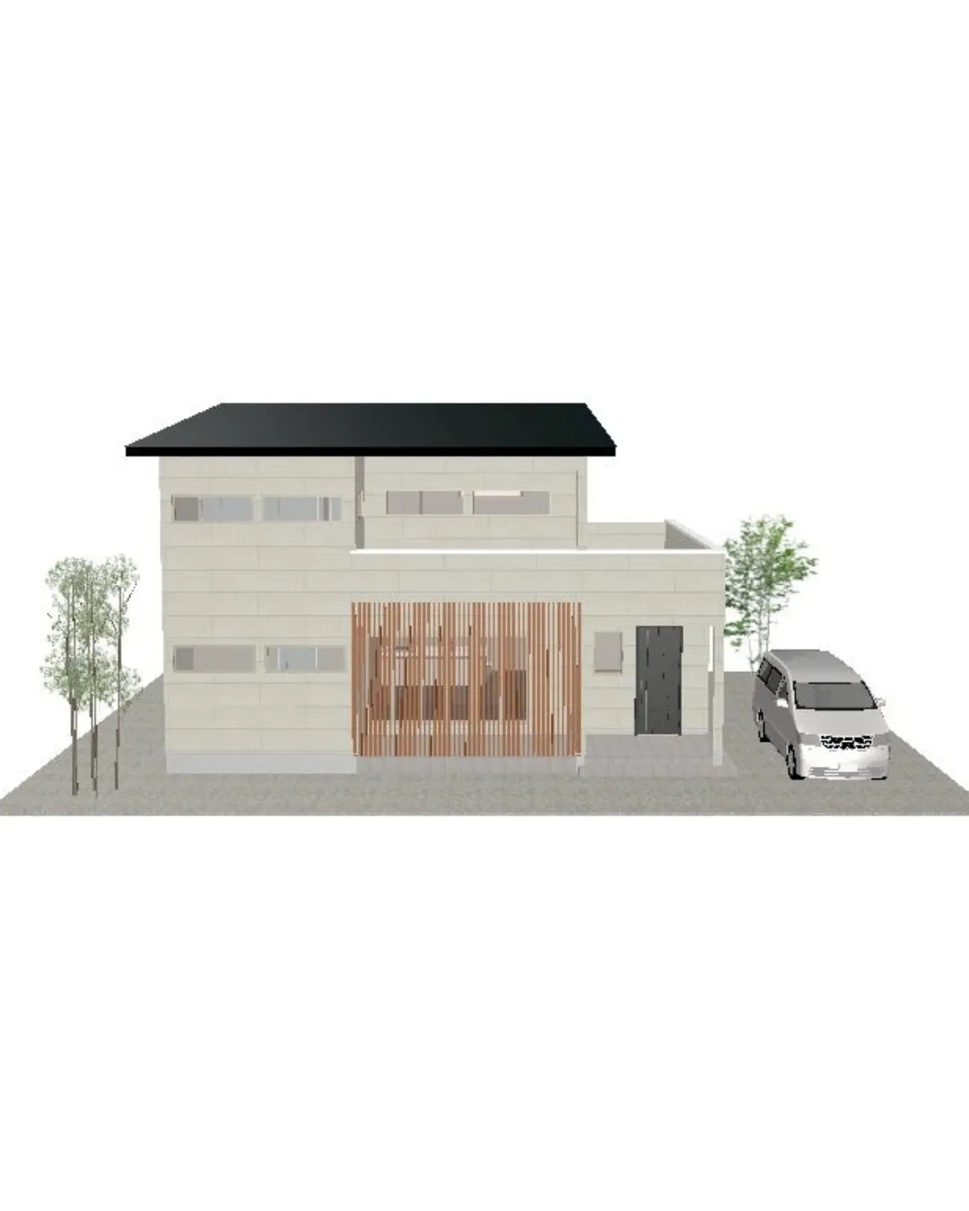 【33坪3LDKの上階と一体感のあるLDKの二階建てプラン！...