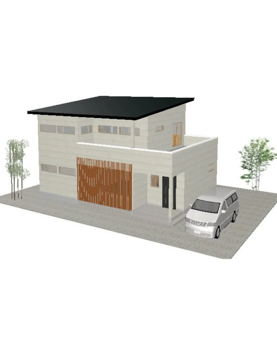 【33坪3LDKの上階と一体感のあるLDKの二階建てプラン！...