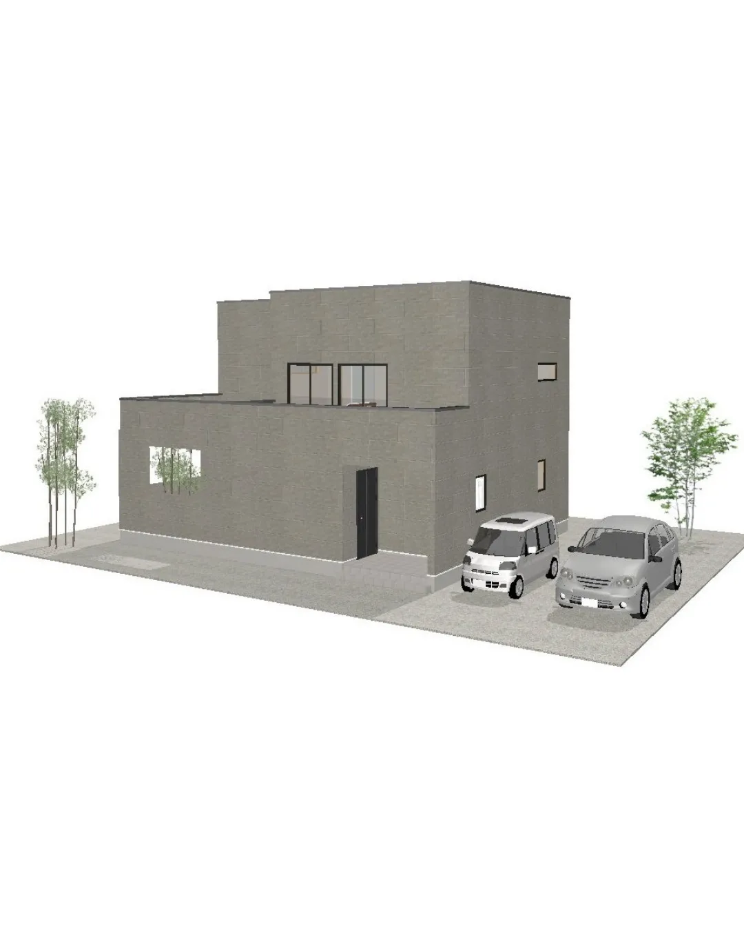 【33坪3LDKの上階と一体感のあるLDKの二階建てプラン！...